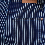 Vetti High Rise Tummy Control Striped Straight Fit