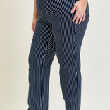 Vetti High Rise Tummy Control Striped Straight Fit - PLUS