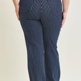 Vetti High Rise Tummy Control Striped Straight Fit - PLUS