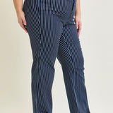 Vetti High Rise Tummy Control Striped Straight Fit - PLUS