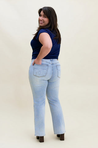 Daisy Tummy Control Bootcut Jeans (Short) - PLUS