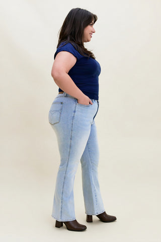 Daisy Tummy Control Bootcut Jeans (Short) - PLUS