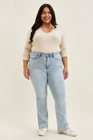 Daisy Tummy Control Bootcut Jeans (Standard) - PLUS