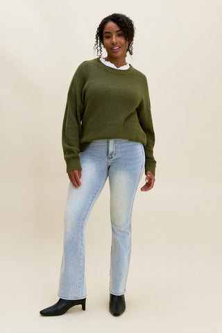 Daisy Tummy Control Bootcut Jeans (Short)