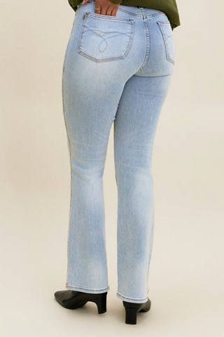 Daisy Tummy Control Bootcut Jeans (Short)