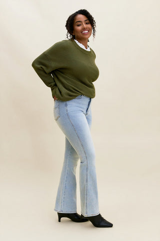 Daisy Tummy Control Bootcut Jeans (Short)
