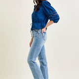 Kamila High Rise Tummy Control Straight Jeans