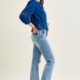 Kamila High Rise Tummy Control Straight Jeans