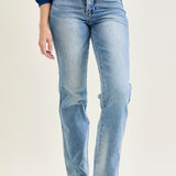 Kamila High Rise Tummy Control Straight Jeans