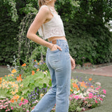 Kamila High Rise Tummy Control Straight Jeans