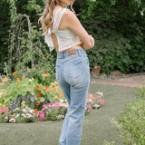 Kamila High Rise Tummy Control Straight Jeans