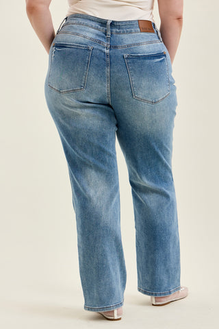 Kimberly Tummy Control Straight Jeans - PLUS