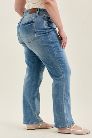 Kimberly Tummy Control Straight Jeans - PLUS