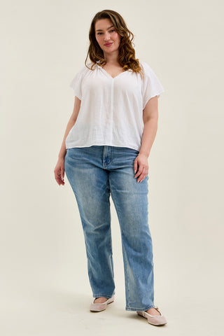 Kimberly Tummy Control Straight Jeans - PLUS