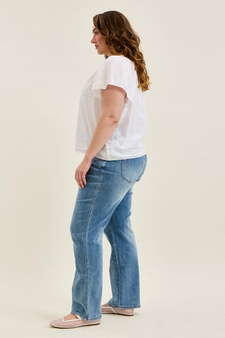 Kimberly Tummy Control Straight Jeans - PLUS