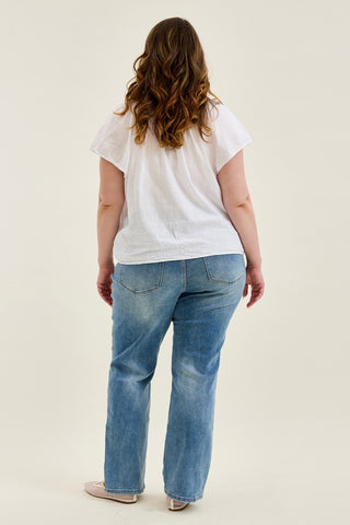 Kimberly Tummy Control Straight Jeans - PLUS