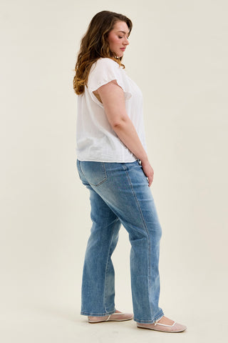 Kimberly Tummy Control Straight Jeans - PLUS