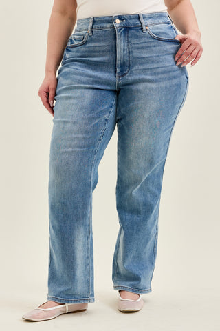 Kimberly Tummy Control Straight Jeans - PLUS