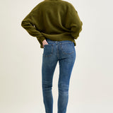 Freya Mid Rise Tummy Control Distressed Skinny