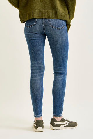 Freya Mid Rise Tummy Control Distressed Skinny