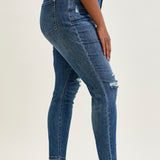 Freya Mid Rise Tummy Control Distressed Skinny - PLUS