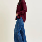 Claribel High Rise Tummy Control Retro Wide Leg Jeans