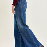 Claribel High Rise Tummy Control Retro Wide Leg Jeans
