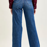 Claribel High Rise Tummy Control Retro Wide Leg Jeans