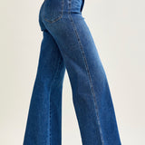 Claribel High Rise Tummy Control Retro Wide Leg Jeans