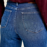 Claribel High Rise Tummy Control Retro Wide Leg Jeans