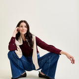 Claribel High Rise Tummy Control Retro Wide Leg Jeans