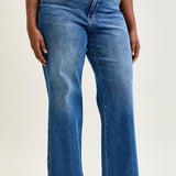 Claribel High Rise Tummy Control Retro Wide Leg Jeans - PLUS