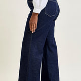 Claire High Rise Tummy Control Retro Wide Leg Jeans - PLUS