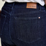 Diana High Rise Side Seam Braid Cropped Wide Leg Jeans - PLUS