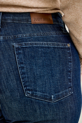 Kimberly Dark City Indigo Straight with Tummy Control (Petite) - PLUS