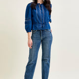 Alyson Mid Rise Tummy Control Vintage Straight Jeans
