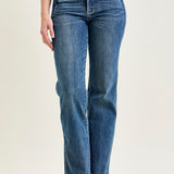 Alyson Mid Rise Tummy Control Vintage Straight Jeans