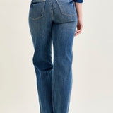 Alyson Mid Rise Tummy Control Vintage Straight Jeans