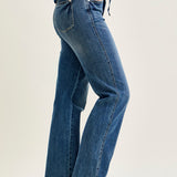 Alyson Mid Rise Tummy Control Vintage Straight Jeans