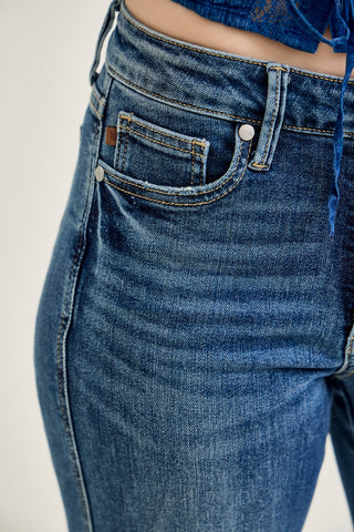 Alyson Mid Rise Tummy Control Vintage Straight Jeans