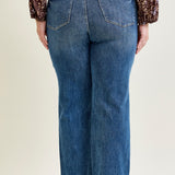 Alyson Mid Rise Tummy Control Vintage Straight Jeans - PLUS