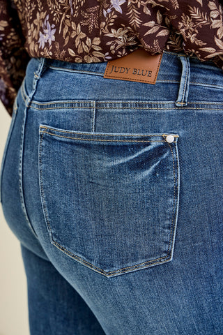 Alyson Mid Rise Tummy Control Vintage Straight Jeans - PLUS