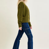 Karla High Rise Cargo Bootcut Jeans