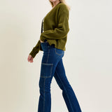 Karla High Rise Cargo Bootcut Jeans