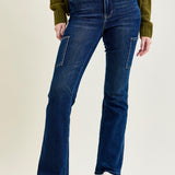 Karla High Rise Cargo Bootcut Jeans