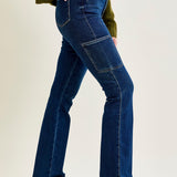 Karla High Rise Cargo Bootcut Jeans