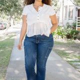Karla High Rise Cargo Bootcut Jeans - PLUS