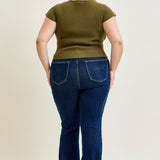 Karla High Rise Cargo Bootcut Jeans - PLUS