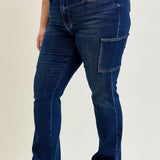 Karla High Rise Cargo Bootcut Jeans - PLUS