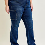 Karla High Rise Cargo Bootcut Jeans - PLUS